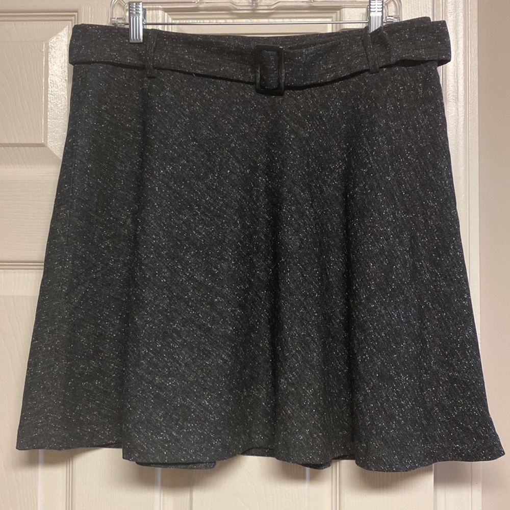 Loft skirt- the colors in the skirt are black, gray, and white